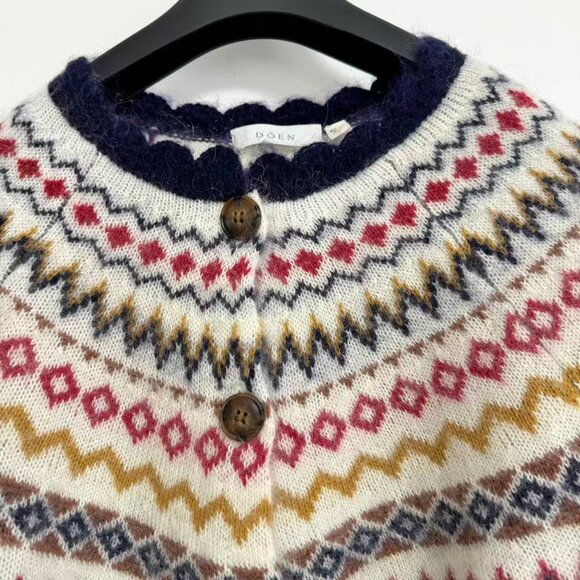 DÔEN amble fair isle knitted cardigan - Picture 6 of 9